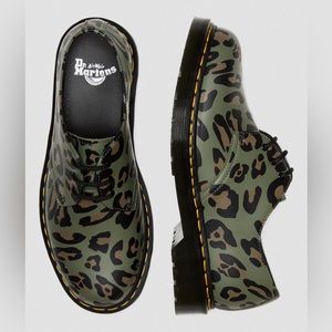 NEW Dr. Martens 1461 Distorted LEOPARD Print Oxford Shoes